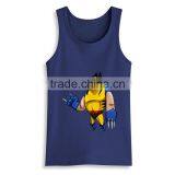 Fashion Latest Design Print Bulk Mens Sleeveless Tank Top Tee White T-shirts thumbnail-6