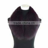 Myfur Genuine Seal Brown Fox Fur Collar for Leather Jacket thumbnail-5