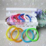 Transparent 5mm Telphone Line Hair Ring Rope Ponytail Holder thumbnail-3