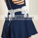 Sexy Cut Out Crocheted Playsuit Fashion Mature Women Wear Clothes thumbnail-4