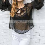 Casual Mature Women Blouse,cheap Blouse for Women,custom Blouse & Top thumbnail-2