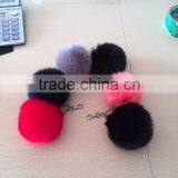 Fur Ball Keychain Supplier/faux Fur Pom Pom/fox Fur Pompom for Keychain