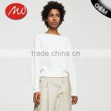 Women's Latest Design Round Collar Long Sleeve Cashmere Sweater With Wholelsale Price thumbnail-1
