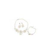 Brass Fabric Affordable Crystal , Rhinestone Bridal Jewelry Necklace Sets thumbnail-1