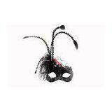 Plastic Cool Handmade Feather Masquerade Mask For Male / Female