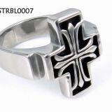 High Polished Solid 316L Stainless Steel Ring Engagement Charm thumbnail-4