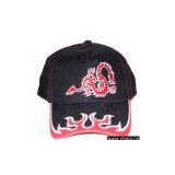 Sell Men's 100% Cotton Twill Caps with Dragon Embroidery