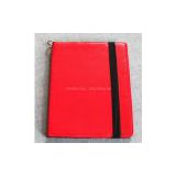 fashion red leather cover ipad