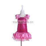 PD1637 Blue Satin and Yarn Dress up Costumes Children Party Kids Costumes thumbnail-4