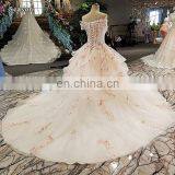 LS00293 off Shoulder Flower Afghan Wedding Dress Styles Lace up Mother of the Bride Beach Wedding Dress thumbnail-4