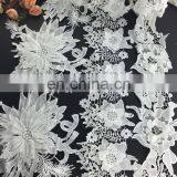 New Arrival White 3d Flower Lace Trim for Dress and Decoration thumbnail-1