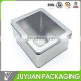 Plain Natural Silver Colored Varnished Watch Tin Box Wholesale