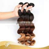 Wholesale Three Tone Ombre Brazilian Hair Weave Wet And Wavy For Women