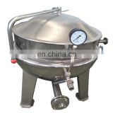 Double Jacketed  Cooking  Tank  with Lid/Industrial Steam Jacketed Cooking  Kettle/Commercial Restaurant Soup Cooking Equipment