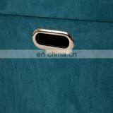 Modern Velvet Fabric Small Footstool Big Velvet Ottoman Storage Ottoman thumbnail-5