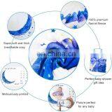 Soft Premium Fleece Baby Monthly Milestone Blanket Photo Blanket With Bandana Drool Bib for Boys Girls Baby Newborn Shower Gift thumbnail-3