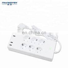 FRANKEVER EU WiFi Smart Power Strip 6 Outlets 4 USB Port Smart APP Control Switch Compatible Alexa Google Assistant