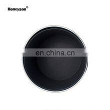Honeyson Hotel Room 10L Round Leather Stainless Steel Waste Dust Bin thumbnail-4