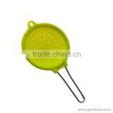 100% Food Grade Custom Design Collapsible Silicone Colander thumbnail-1