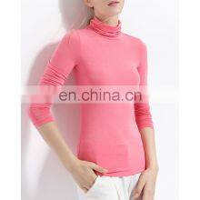 62/5000 Оптовая индивидуальная крупногабаритная женская осенняя полосатая футболка с длинными рукавами, женская однотонная черная юбка, стильный воротник-туртleneck, осенний пиджак thumbnail-5