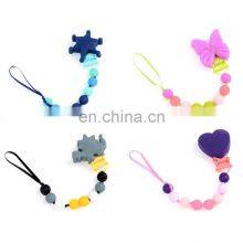 Food Grade BPA Free Soft Baby Pacifier Clip Silicone Beads for Gift thumbnail-2
