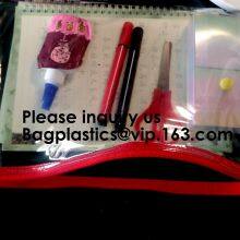 COSMETIC MAKEUP BAG, TOILETRY TRAVEL POUCH, HOLOGRAPHIC ORGANIZER, BIKINI SWIMWEAR PACKAGE thumbnail-2