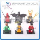 Mini Qute DECOOL 6pcs/set Marvel Avenger Super Hero Spiderman Superman Building Block Action Figure Educational Toy NO.0116-0121