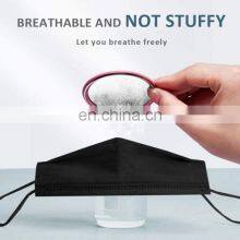 Xiaotao Medical Face Mask Disposable Non Woven Fabric Facemask 3 Layers Black 50 Pcs Anti Dust thumbnail-4