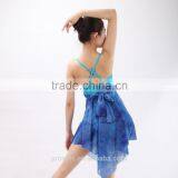 Lyrical Ballet Performance Dress Camisole Leotard With Chiffon Skirt Girls thumbnail-3