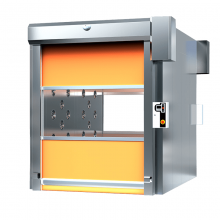 MRJH Fast Rolling Shutter Door Explosion-Proof Curtain Fully Automatic 304 Stainless Steel Cargo Air Shower thumbnail-2