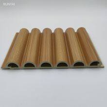 Wall Cladding WPC Exterior Outdoor Composite Wall Panel Wood Wall Panel Co-extruded Fluted Cladding Panel 160-15mm