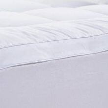 Polyester Microfiber Filling Cotton Fabric Outer Baffle Height 5cm Four Corners Elastic Bands Thick Quilted Mattress Topper thumbnail-3