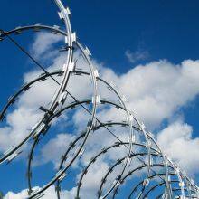 Expanded Razor Barbed Wire Fence Flat Wrap Razor Barbed Wire Diamond Weld Razor Wire Fence Sustainable Waterproof thumbnail-2