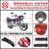 HJ125-7 Motorcycle Spare Parts, Head light, Tail light, Side Cover
