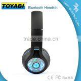 LED Over Head Earphone Wireless Bluetooth Headsets With Microphone Micro Flashing LED Lights thumbnail-4