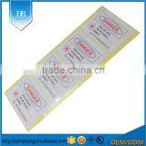 Custom Rectangle Writing Wrapping Paper Sticker Label For Packing Carton thumbnail-3