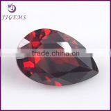 Garnet cz Gemstone/loose Garnet cz Gems /pear Synthetic Garnet cz