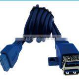 With Screw 20 Pin to Dual USB 3.0 AF Data Cable thumbnail-3