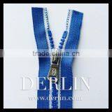 5# Blue White Special Tape Kids Bright Plastic Vislon Resin Zipper thumbnail-1