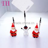 low price factory resin lovely christmas people shape clip place card holder memo clip holder