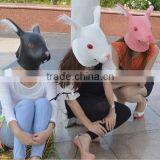 Rabbit Masks,Latex Rabbit Head Masks for Halloween Party Masquerade Cosplay thumbnail-5