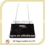 Fasion Croco Leather Purse Mighty Women Metal Chain Sexy Purse Bags thumbnail-1