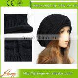 Wholesale Products High Quality Black Thick Slouchy Cap thumbnail-1