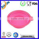 Wholesales Christmas's Day Gifts Silicone Foldable Round Bowl With Lids thumbnail-1