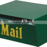 JHC-2109 Gardening Common Design Residential Green Cast Iron Letter Box/Building Mail Box