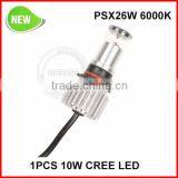 White/Amber LED DRL Led Headlight for Car PSX26W Fog Light Headlight DRL & Signal