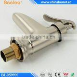 Beelee Unique Waterfall Brushed Nickle Basin Mixer Taps NSF Faucet for Bathroom thumbnail-5