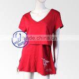 Custom Short Sleeve Spandex Cotton Maternity Breastfeeding Nursing Clothing Quality Choice Most Popular thumbnail-3