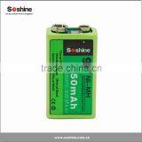 New 9V Ni-MH Rechargeable Battery 250mAh Ni-MH Battery Pack 9v Rechargeable Battery thumbnail-1