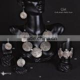 Ring Earring Bracelet Necklace Authentic Turkish Ottoman Jewelery Set thumbnail-2